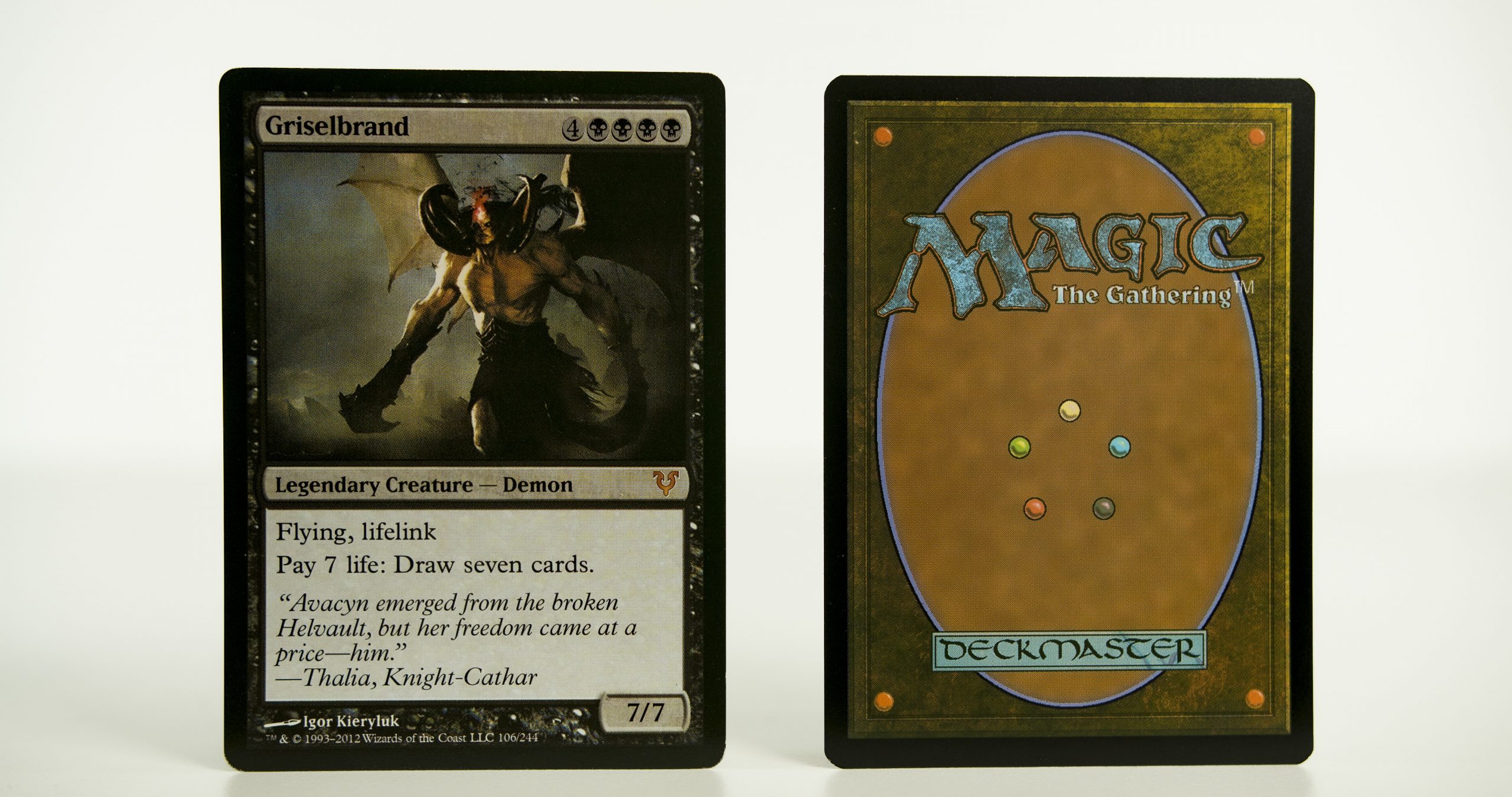 Griselbrand Avacyn Restored Mtg Proxy Magic The Gathering Tournament ...